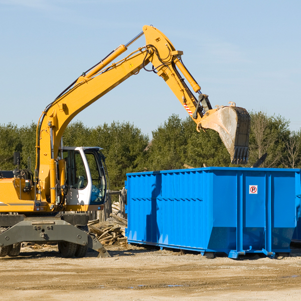 can i choose the location where the residential dumpster will be placed in Winthrop Maine